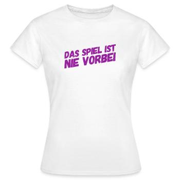 es wird nie vorbei sein - Frauen T-Shirt - Weiß - Vorne - AI Model Female 172 dark (172cm)