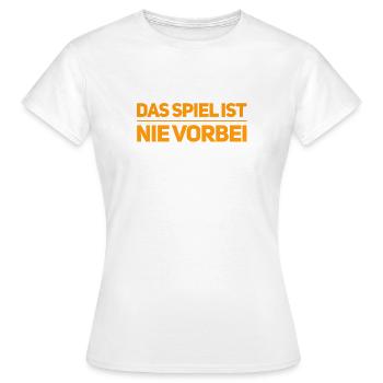 ich spiele gerne Spiele - Frauen T-Shirt - Weiß - Vorne - AI Model Female 172 dark (172cm)