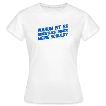 vor dir steht der Sündenbock - Frauen T-Shirt - Weiß - Vorne - AI Model Female 172 dark (172cm)