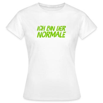 ich bin normal - Frauen T-Shirt - Weiß - Vorne - AI Model Female 172 dark (172cm)