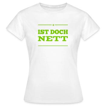 es ist toll - Frauen T-Shirt - Weiß - Vorne - AI Model Female 172 dark (172cm)