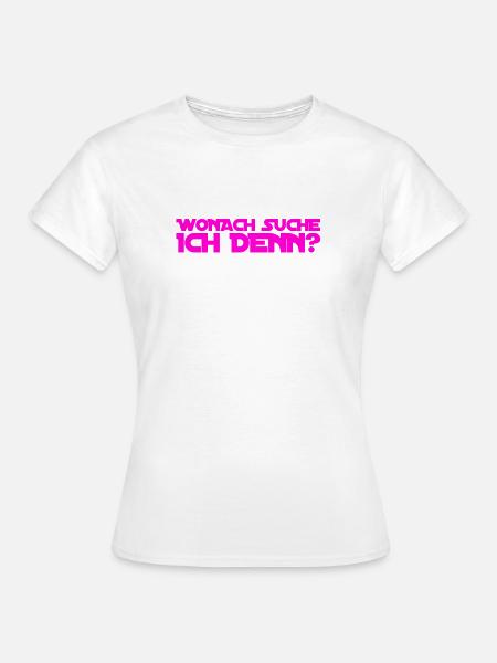 auf der Suche wonach? - Frauen T-Shirt - Weiß