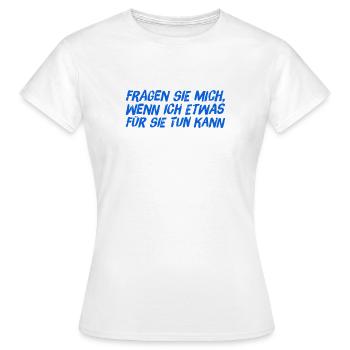 benötigen sie Hilfe? - Frauen T-Shirt - Weiß - Vorne - AI Model Female 172 dark (172cm)