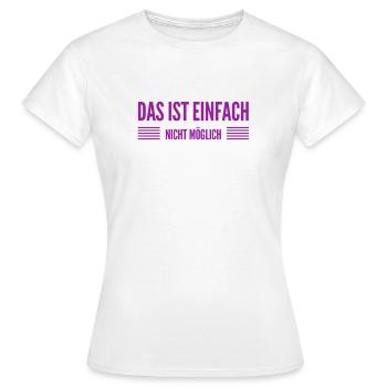 ich kann es nicht fassen - Frauen T-Shirt - Weiß - Vorne - AI Model Female 172 dark (172cm)