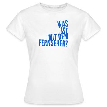 der Fernseher ist komisch - Frauen T-Shirt - Weiß - Vorne - AI Model Female 172 dark (172cm)