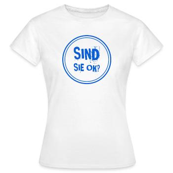 alles klar bei ihnen? - Frauen T-Shirt - Weiß - Vorne - AI Model Female 172 dark (172cm)