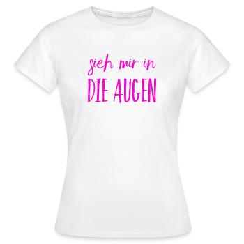 ich steh auf dich - Frauen T-Shirt - Weiß - Vorne - AI Model Female 172 dark (172cm)