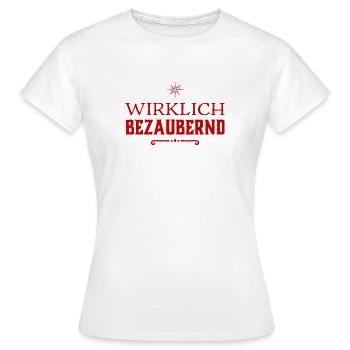 richtig bezaubernd - Frauen T-Shirt - Weiß - Vorne - AI Model Female 172 dark (172cm)