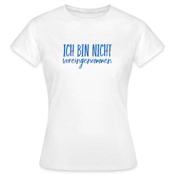 keine Lust auf Vorurteile - Frauen T-Shirt - Weiß - Vorne - AI Model Female 172 dark (172cm)