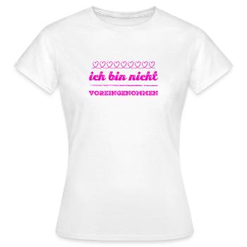 ich habe keine Vorurteile - Frauen T-Shirt - Weiß - Vorne - AI Model Female 172 dark (172cm)