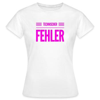 hier ist was kaputt - Frauen T-Shirt - Weiß - Vorne - AI Model Female 172 dark (172cm)