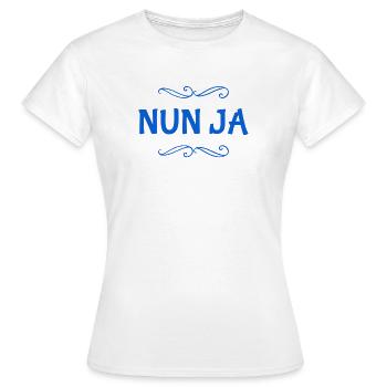 was soll ich sagen - Frauen T-Shirt - Weiß - Vorne - AI Model Female 172 dark (172cm)