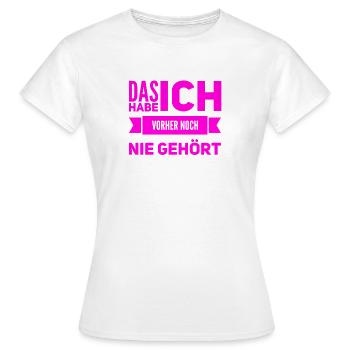 das verstehe ich nicht - Frauen T-Shirt - Weiß - Vorne - AI Model Female 172 dark (172cm)