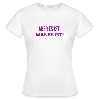 ich bleibe entspannt - Frauen T-Shirt - Weiß - Vorne - AI Model Female 172 dark (172cm)