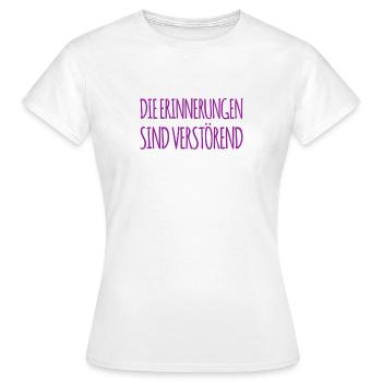 ich mag die Erinnerungen nicht - Frauen T-Shirt - Weiß - Vorne - AI Model Female 172 dark (172cm)