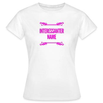 fantastischer Name - Frauen T-Shirt - Weiß - Vorne - AI Model Female 172 dark (172cm)