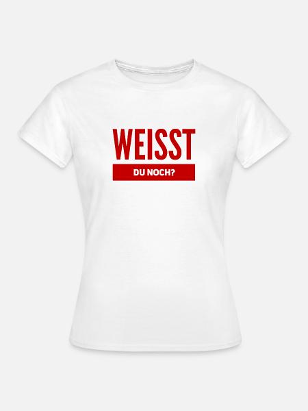 kannst du dich erinnern? - Frauen T-Shirt - Weiß