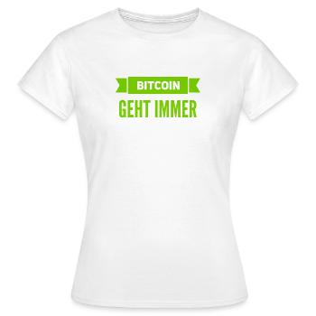 Bitcoin ist fantastisch - Frauen T-Shirt - Weiß - Vorne - AI Model Female 172 dark (172cm)