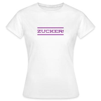 Zucker - Frauen T-Shirt - Weiß - Vorne - AI Model Female 172 dark (172cm)