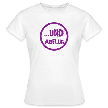 geh weg - Frauen T-Shirt - Weiß - Vorne - AI Model Female 172 dark (172cm)