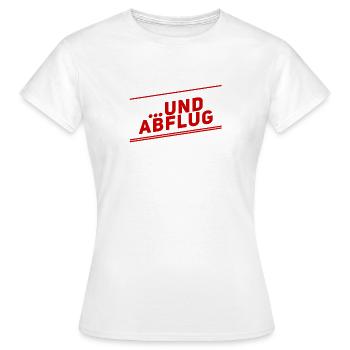 zieh Leine - Frauen T-Shirt - Weiß - Vorne - AI Model Female 172 dark (172cm)