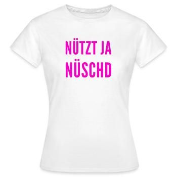 ich habe die richtige Haltung - Frauen T-Shirt - Weiß - Vorne - AI Model Female 172 dark (172cm)