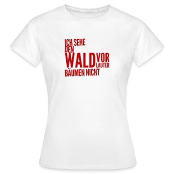 ich sehe nichts - Frauen T-Shirt - Weiß - Vorne - AI Model Female 172 dark (172cm)