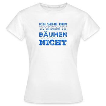 ich sehe schlecht - Frauen T-Shirt - Weiß - Vorne - AI Model Female 172 dark (172cm)