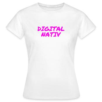 ich kenne nur online - Frauen T-Shirt - Weiß - Vorne - AI Model Female 172 dark (172cm)