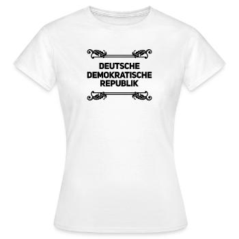 ich komme aus der Zone - Frauen T-Shirt - Weiß - Vorne - AI Model Female 172 dark (172cm)