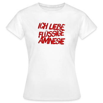 ich mag das Vergessen - Frauen T-Shirt - Weiß - Vorne - AI Model Female 172 dark (172cm)