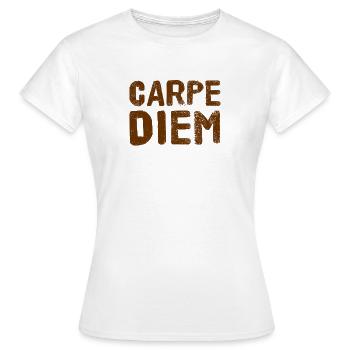 Carpe Diem - Women's T-Shirt - white - Front - AI Model Female 172 dark (172cm)