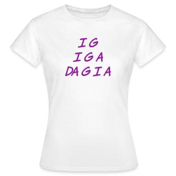 ich muss auch los - Frauen T-Shirt - Weiß - Vorne - AI Model Female 172 dark (172cm)