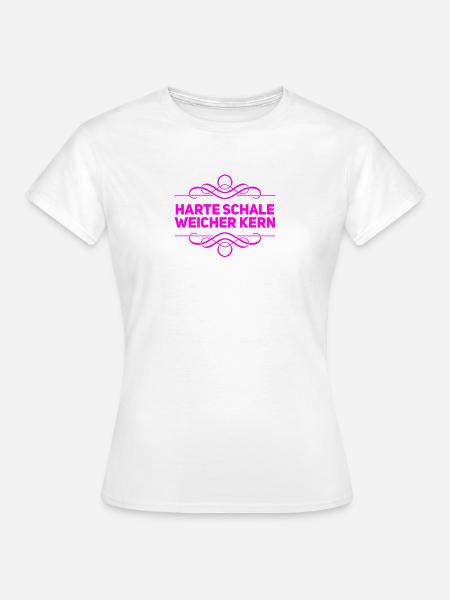 harte Schale - Frauen T-Shirt - Weiß
