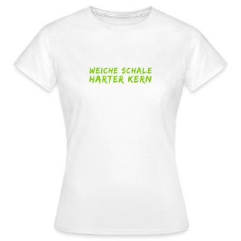 harter Kern - Frauen T-Shirt - Weiß - Vorne - AI Model Female 172 dark (172cm)