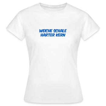mein Kern ist hart - Frauen T-Shirt - Weiß - Vorne - AI Model Female 172 dark (172cm)