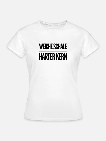innen hart - Frauen T-Shirt - Weiß