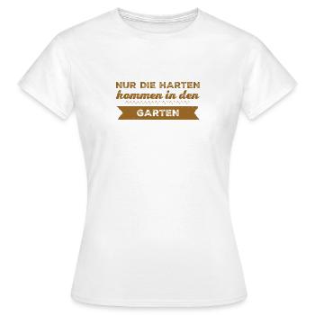 bist du hart? - Frauen T-Shirt - Weiß - Vorne - AI Model Female 172 dark (172cm)