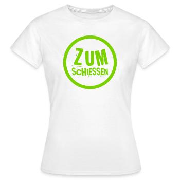 das ist komisch - Frauen T-Shirt - Weiß - Vorne - AI Model Female 172 dark (172cm)