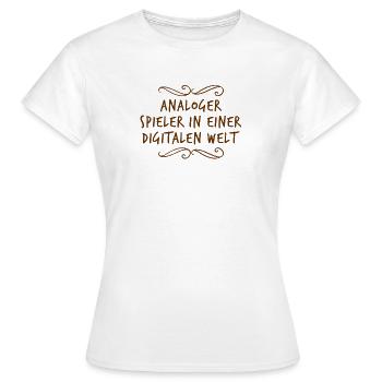 analog ist toll - Frauen T-Shirt - Weiß - Vorne - AI Model Female 172 dark (172cm)