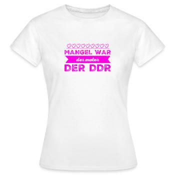 La rareté était la force motrice - T-shirt Femme - blanc - Devant - AI Model Female 172 dark (172cm)