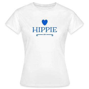 so sieht ein Hippie aus - Frauen T-Shirt - Weiß - Vorne - AI Model Female 172 dark (172cm)