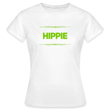 ich bin ein Hippie - Frauen T-Shirt - Weiß - Vorne - AI Model Female 172 dark (172cm)
