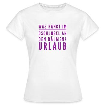 dans la jungle - T-shirt Femme - blanc - Devant - AI Model Female 172 dark (172cm)