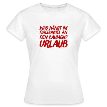 Urlaub - Frauen T-Shirt - Weiß - Vorne - AI Model Female 172 dark (172cm)