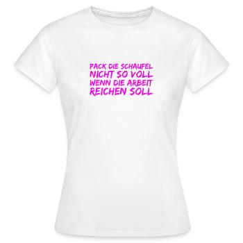 Be lazy - Women's T-Shirt - white - Front - AI Model Female 172 dark (172cm)