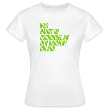 C’est ce qu’on appelle un jour férié - T-shirt Femme - blanc - Devant - AI Model Female 172 dark (172cm)