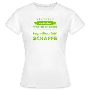 Faulheit ist mein Ding - Frauen T-Shirt - Weiß - Vorne - AI Model Female 172 dark (172cm)