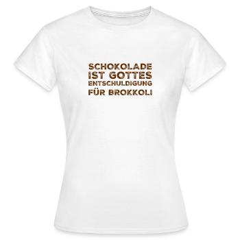 Gottes Entschuldigung - Frauen T-Shirt - Weiß - Vorne - AI Model Female 172 dark (172cm)