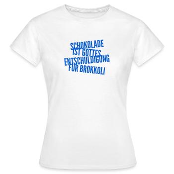 die Entschuldigung Gottes - Frauen T-Shirt - Weiß - Vorne - AI Model Female 172 dark (172cm)